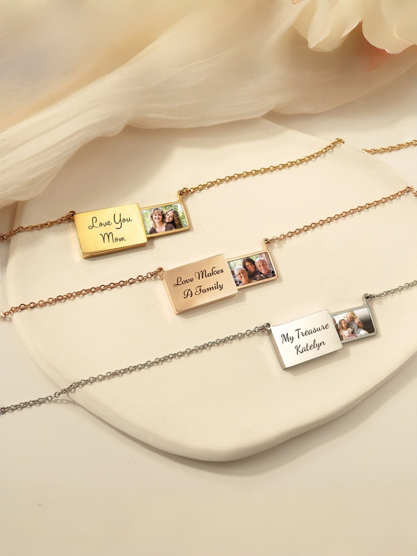 Custom Hidden Drawer Photo Necklace
